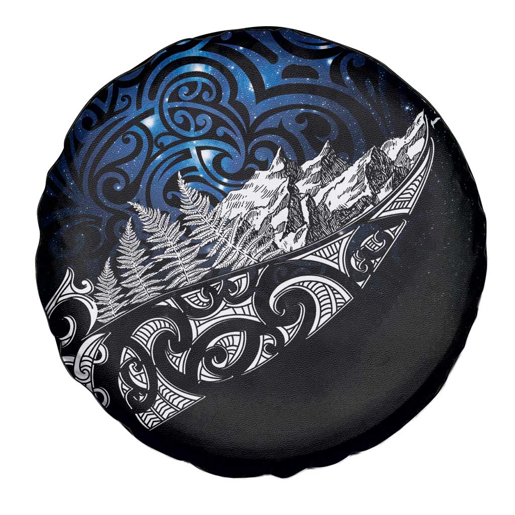 Maori Matariki Spare Tire Cover Landscape Styled Fern - Galaxy