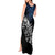 Maori Matariki Tank Maxi Dress Landscape Styled Fern - Galaxy