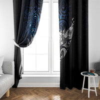 Maori Matariki Window Curtain Landscape Styled Fern - Galaxy