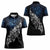 Maori Matariki Women Polo Shirt Landscape Styled Fern - Galaxy