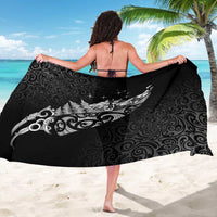 Maori Matariki Sarong Landscape Styled Fern - Monochrome