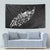 Maori Matariki Tapestry Landscape Styled Fern - Monochrome