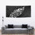 Maori Matariki Tapestry Landscape Styled Fern - Monochrome