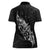 Maori Matariki Women Polo Shirt Landscape Styled Fern - Monochrome