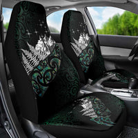 Maori Matariki Car Seat Cover Landscape Styled Fern - Paua Shell