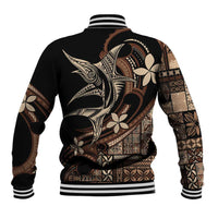 Samoa Manuia le Aso Tuto'atasi Baseball Jacket Siapo Mamanu Mix Tatau Marlin LT7 - Polynesian Pride