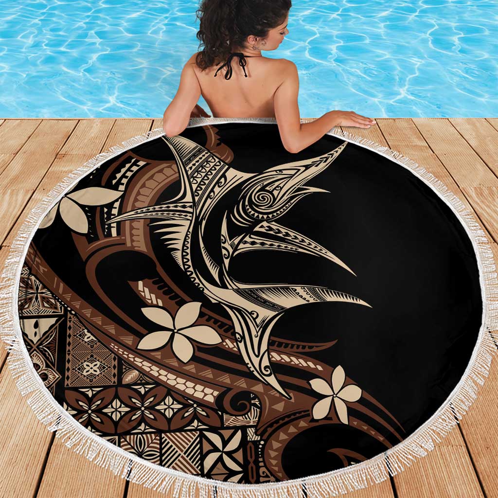 Samoa Manuia le Aso Tuto'atasi Beach Blanket Siapo Mamanu Mix Tatau Marlin LT7 - Polynesian Pride