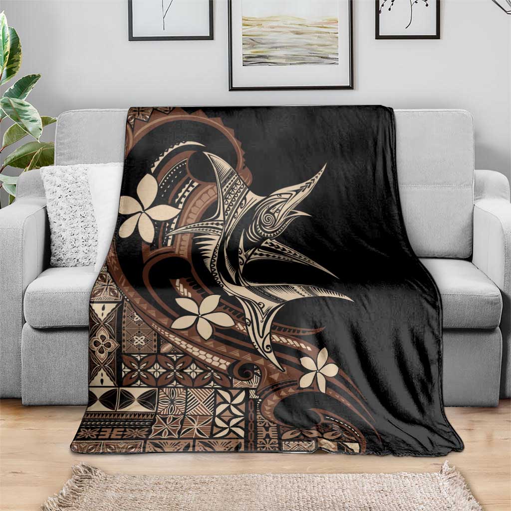 Samoa Manuia le Aso Tuto'atasi Blanket Siapo Mamanu Mix Tatau Marlin LT7 - Polynesian Pride