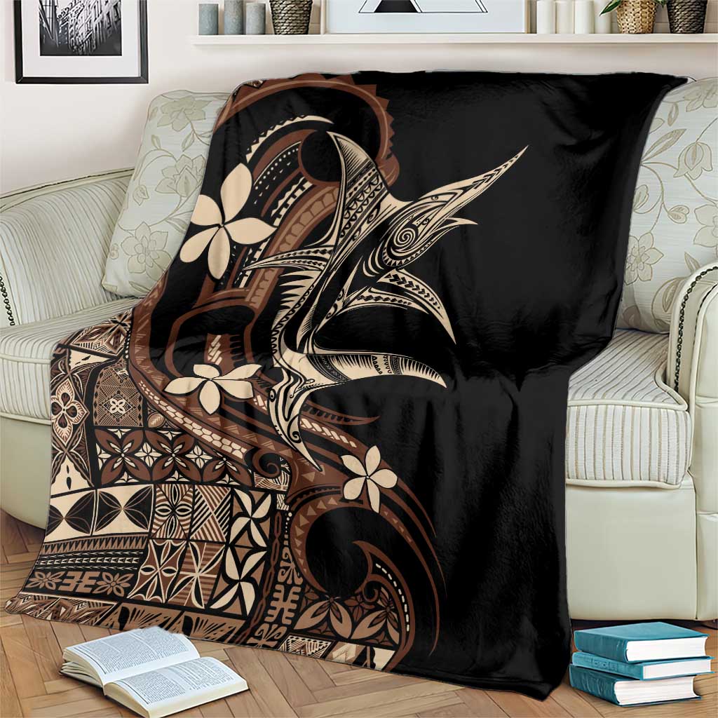 Samoa Manuia le Aso Tuto'atasi Blanket Siapo Mamanu Mix Tatau Marlin LT7 - Polynesian Pride
