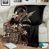 Samoa Manuia le Aso Tuto'atasi Blanket Siapo Mamanu Mix Tatau Marlin LT7 - Polynesian Pride