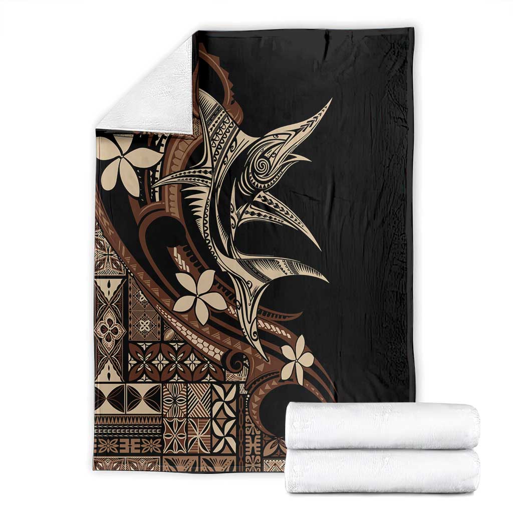 Samoa Manuia le Aso Tuto'atasi Blanket Siapo Mamanu Mix Tatau Marlin LT7 - Polynesian Pride