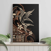 Samoa Manuia le Aso Tuto'atasi Canvas Wall Art Siapo Mamanu Mix Tatau Marlin LT7 - Polynesian Pride