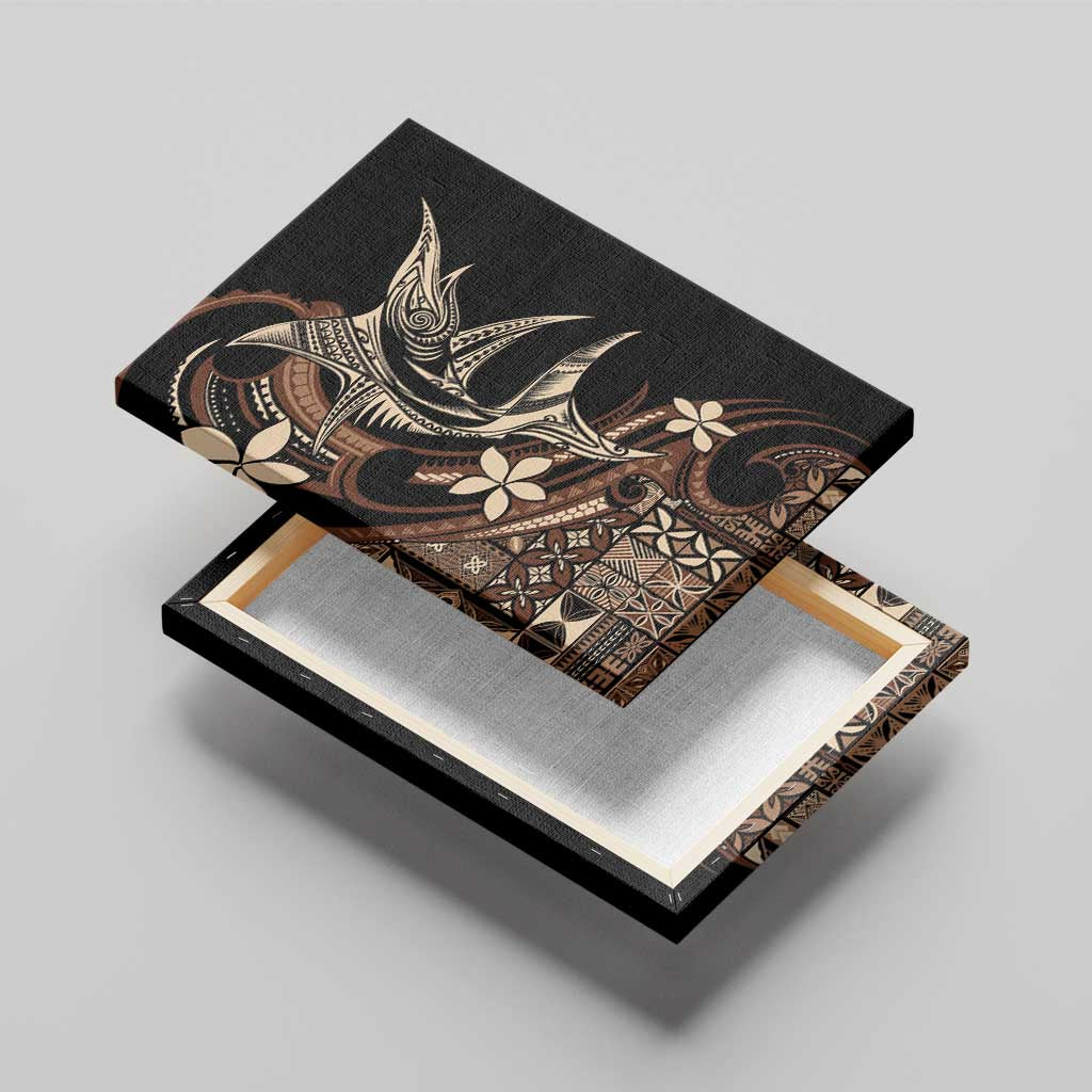 Samoa Manuia le Aso Tuto'atasi Canvas Wall Art Siapo Mamanu Mix Tatau Marlin LT7 - Polynesian Pride