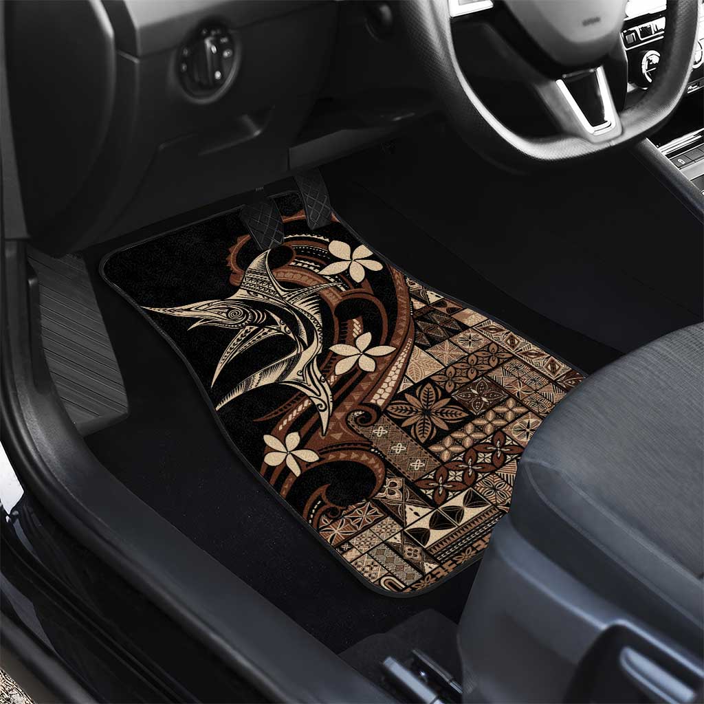 Samoa Manuia le Aso Tuto'atasi Car Mats Siapo Mamanu Mix Tatau Marlin LT7 - Polynesian Pride