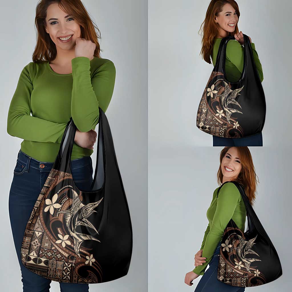 Samoa Manuia le Aso Tuto'atasi Grocery Bag Siapo Mamanu Mix Tatau Marlin LT7 - Polynesian Pride