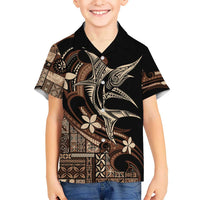 Samoa Manuia le Aso Tuto'atasi Hawaiian Shirt Siapo Mamanu Mix Tatau Marlin