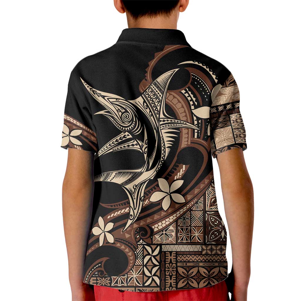 Samoa Manuia le Aso Tuto'atasi Kid Polo Shirt Siapo Mamanu Mix Tatau Marlin