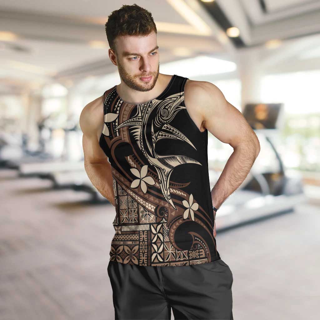 Samoa Manuia le Aso Tuto'atasi Men Tank Top Siapo Mamanu Mix Tatau Marlin