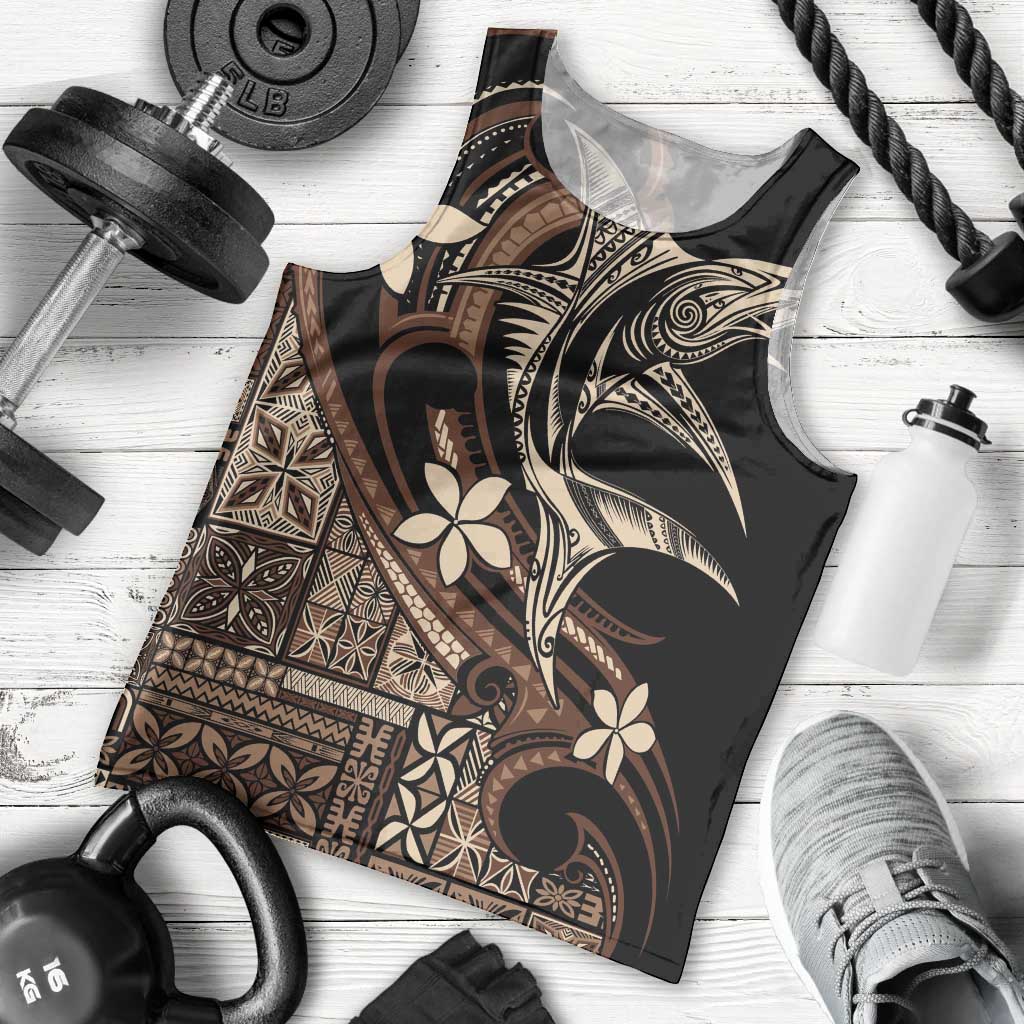 Samoa Manuia le Aso Tuto'atasi Men Tank Top Siapo Mamanu Mix Tatau Marlin