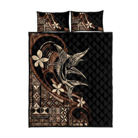 Samoa Manuia le Aso Tuto'atasi Quilt Bed Set Siapo Mamanu Mix Tatau Marlin LT7 - Polynesian Pride