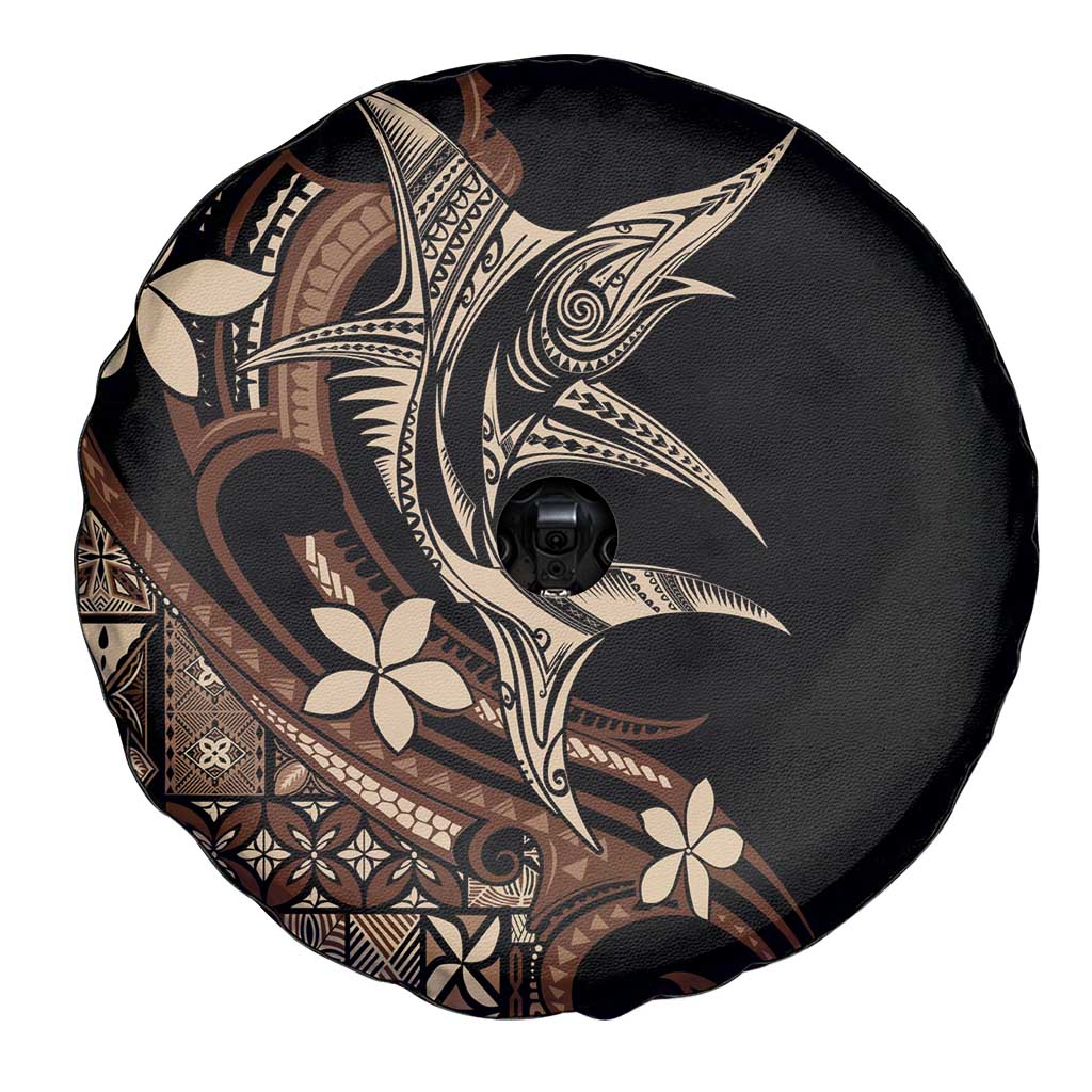 Samoa Manuia le Aso Tuto'atasi Spare Tire Cover Siapo Mamanu Mix Tatau Marlin
