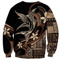 Samoa Manuia le Aso Tuto'atasi Sweatshirt Siapo Mamanu Mix Tatau Marlin LT7 - Polynesian Pride