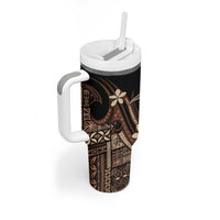 Samoa Manuia le Aso Tuto'atasi Tumbler With Handle Siapo Mamanu Mix Tatau Marlin