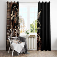Samoa Manuia le Aso Tuto'atasi Window Curtain Siapo Mamanu Mix Tatau Marlin LT7 - Polynesian Pride