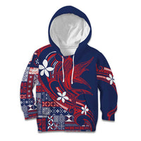 Samoa Manuia le Aso Tuto'atasi Kid Hoodie Siapo Mamanu Mix Tatau Marlin - Flag Color