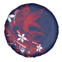 Samoa Manuia le Aso Tuto'atasi Spare Tire Cover Siapo Mamanu Mix Tatau Marlin - Flag Color