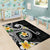 Kanaka Maoli Hawaii Plumeria Area Rug Dancing Tentacles Black Style