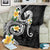 Kanaka Maoli Hawaii Plumeria Blanket Dancing Tentacles Black Style