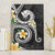 Kanaka Maoli Hawaii Plumeria Canvas Wall Art Dancing Tentacles Black Style