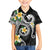 Kanaka Maoli Hawaii Plumeria Family Matching Summer Maxi Dress and Hawaiian Shirt Dancing Tentacles Black Style