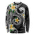 Kanaka Maoli Hawaii Plumeria Long Sleeve Shirt Dancing Tentacles Black Style