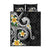 Kanaka Maoli Hawaii Plumeria Quilt Bed Set Dancing Tentacles Black Style