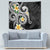 Kanaka Maoli Hawaii Plumeria Tapestry Dancing Tentacles Black Style