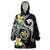 Kanaka Maoli Hawaii Plumeria Wearable Blanket Hoodie Dancing Tentacles Black Style