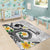 Kanaka Maoli Hawaii Plumeria Area Rug Dancing Tentacles White Style