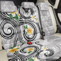 Kanaka Maoli Hawaii Plumeria Back Car Seat Cover Dancing Tentacles White Style