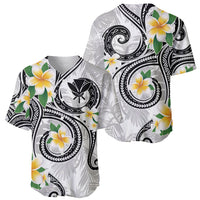 Kanaka Maoli Hawaii Plumeria Baseball Jersey Dancing Tentacles White Style