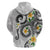 Kanaka Maoli Hawaii Plumeria Hoodie Dancing Tentacles White Style