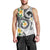 Kanaka Maoli Hawaii Plumeria Men Tank Top Dancing Tentacles White Style