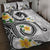 Kanaka Maoli Hawaii Plumeria Quilt Bed Set Dancing Tentacles White Style