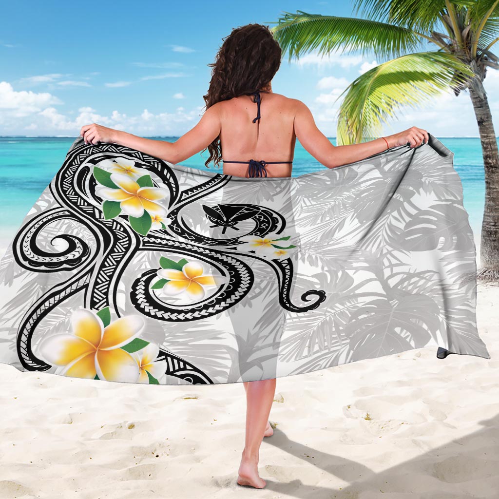 Kanaka Maoli Hawaii Plumeria Sarong Dancing Tentacles White Style