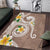 Kanaka Maoli Hawaii Plumeria Area Rug Dancing Tentacles Beige Style LT7