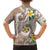 Kanaka Maoli Hawaii Plumeria Hawaiian Shirt Dancing Tentacles Beige Style