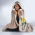 Kanaka Maoli Hawaii Plumeria Hooded Blanket Dancing Tentacles Beige Style LT7