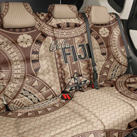 Bula Fiji Vintage Back Car Seat Cover Brown Masi Motifs