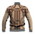 Bula Fiji Vintage Baseball Jacket Brown Masi Motifs